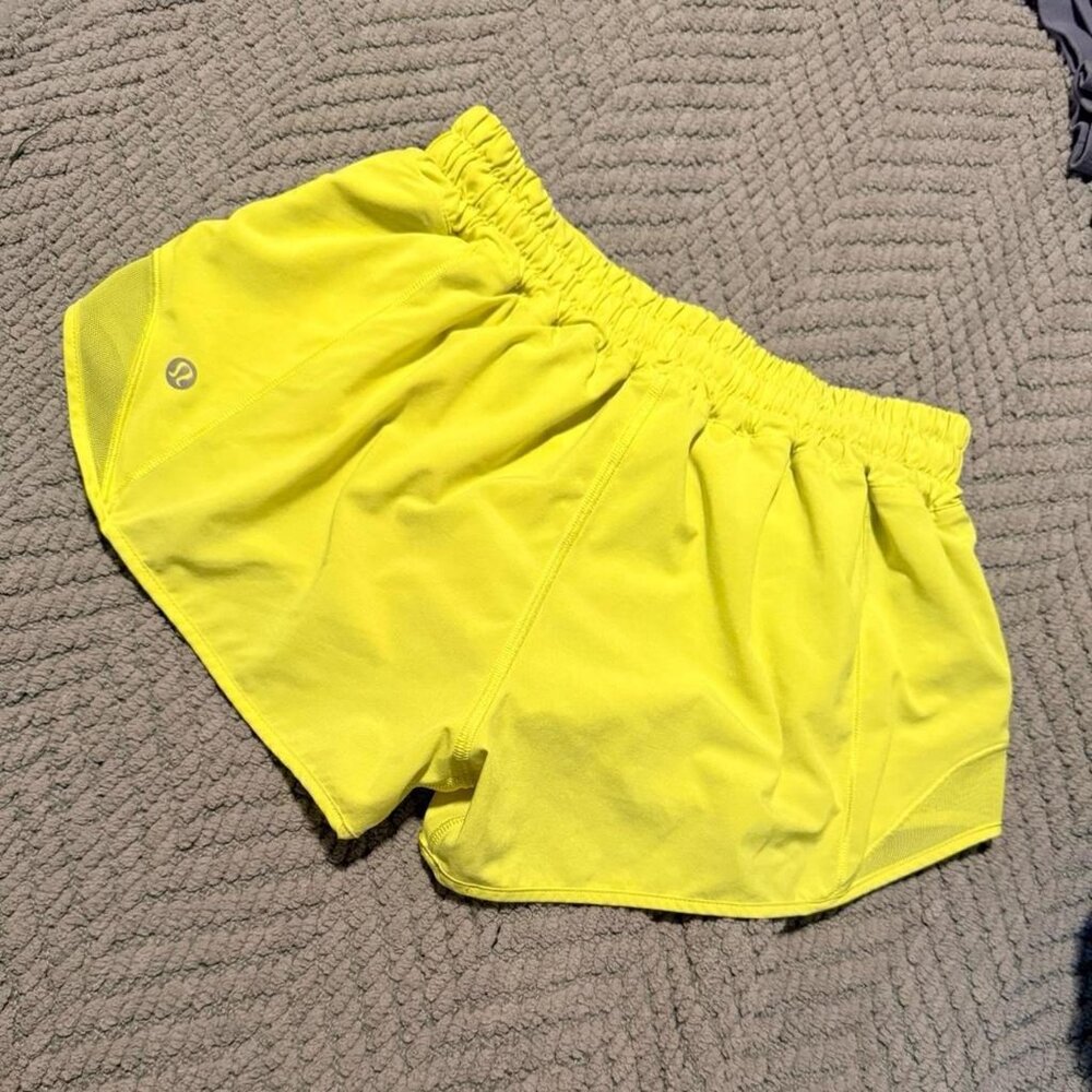 lululemon athletica Yellow Athletic Shorts